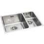 Abode Matrix R25 Left Hand 1.5 Bowl Inset / Undermount Brushed Stainless Steel Kitchen Sink