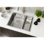 Abode Matrix R25 Left Hand 1.5 Bowl Inset / Undermount Brushed Stainless Steel Kitchen Sink