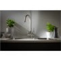 Abode Matrix R25 Left Hand 1.5 Bowl Inset / Undermount Brushed Stainless Steel Kitchen Sink