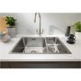 Abode Matrix R25 Left Hand 1.5 Bowl Inset / Undermount Brushed Stainless Steel Kitchen Sink
