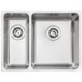 Abode Matrix R25 Right Hand 1.5 Bowl Inset / Undermount Brushed Stainless Steel Kitchen Sink