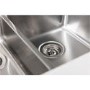 Abode Matrix R25 Right Hand 1.5 Bowl Inset / Undermount Brushed Stainless Steel Kitchen Sink