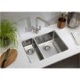 Abode Matrix R25 Right Hand 1.5 Bowl Inset / Undermount Brushed Stainless Steel Kitchen Sink