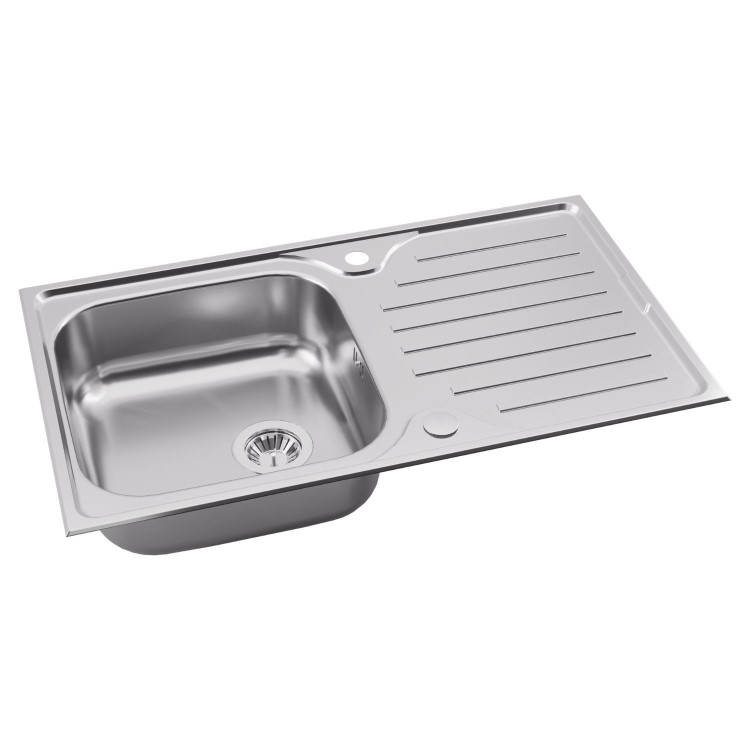 Abode Stria 1.0 Bowl Inset Stainless Steel Kitchen Sink