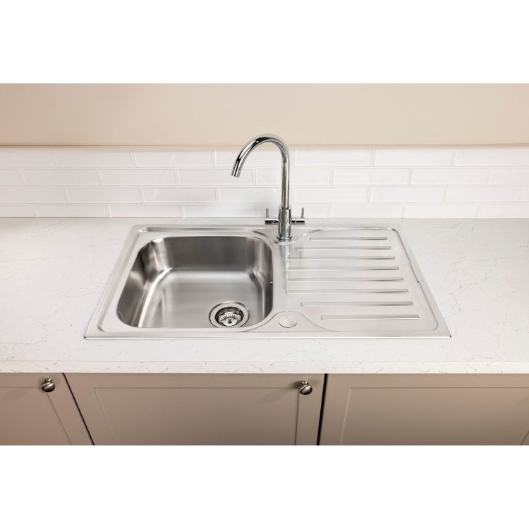 Abode Stria 1.0 Bowl Inset Stainless Steel Kitchen Sink