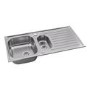 Abode Stria 1.5 Bowl Inset Stainless Steel Kitchen Sink