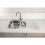 Abode Stria 1.5 Bowl Inset Stainless Steel Kitchen Sink