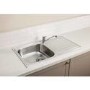 Abode Stria 1.0 Bowl Inset Stainless Steel Kitchen Sink with Mini Hilton Chrome Tap Pack