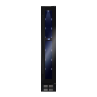 Amica AWC151BL 15cm Feestanding Wine Cooler - Black