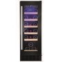Amica 19 Bottle Capacity Single Zone Freestanding Under Counter Wine Cooler - Black