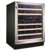 GRADE A2 - Amica AWC600SS 46 Bottle 60cm Freestanding Wine Cooler - Stainless Steel