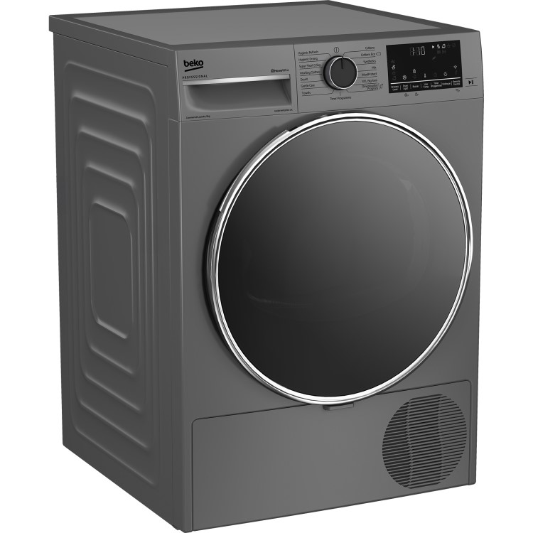 Beko Professional Heat Pump Condenser Tumble Dryer - 9kg Plug In - Silver