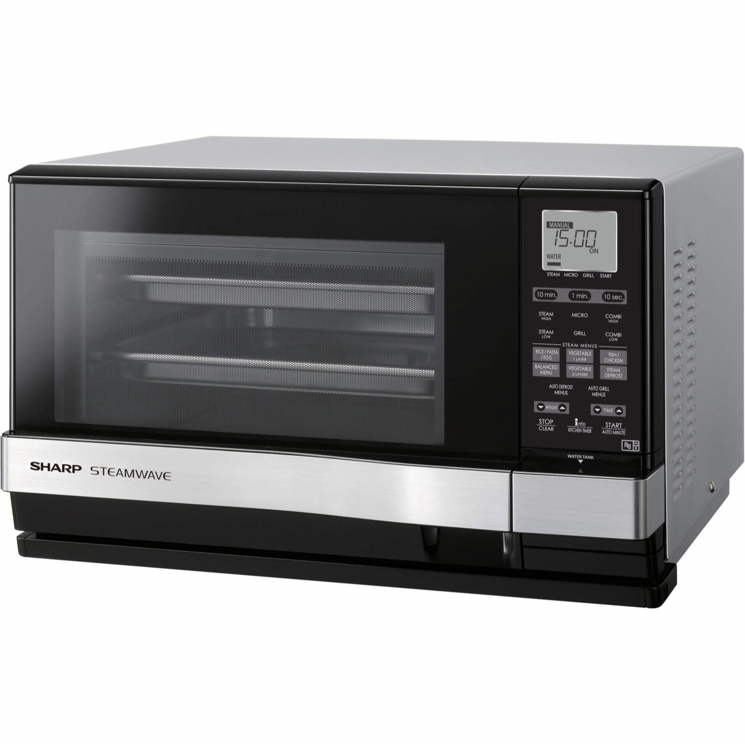 Steamwave Sharp AX1110SLM SteamWave True Steam Oven With 900 W Microwave - Silver ...