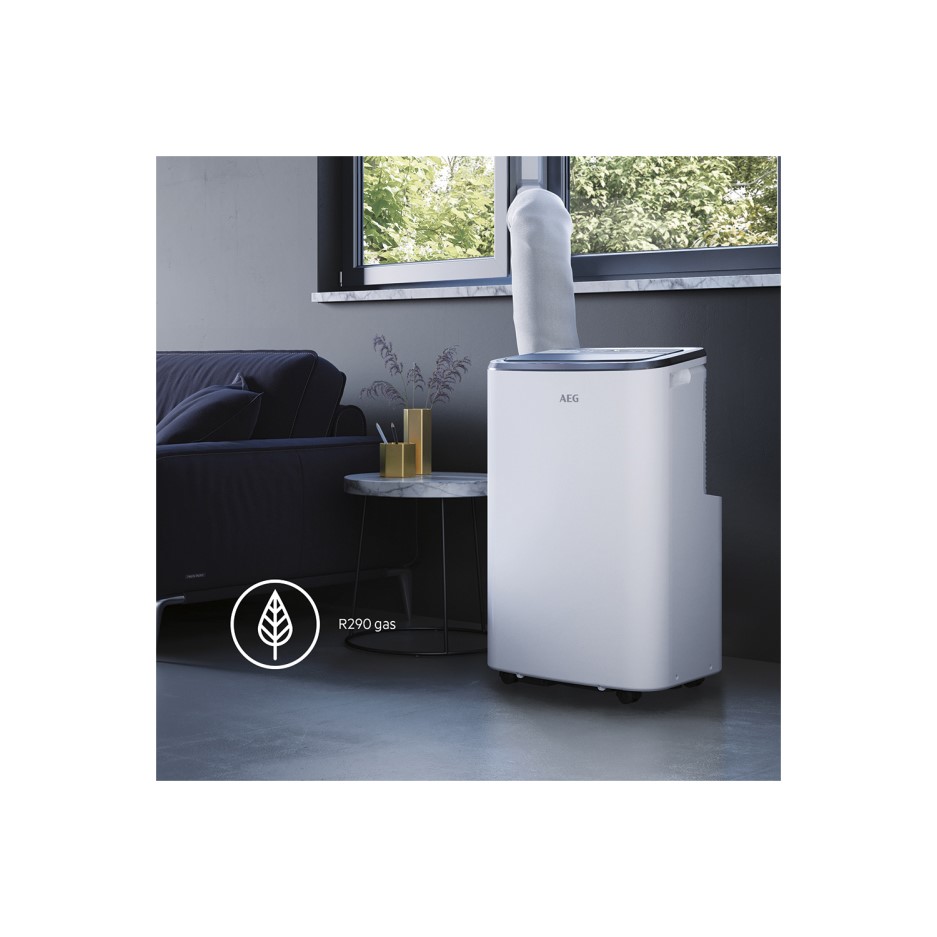 AEG 9000 BTU Portable Air Conditioner with heating for rooms up to 21