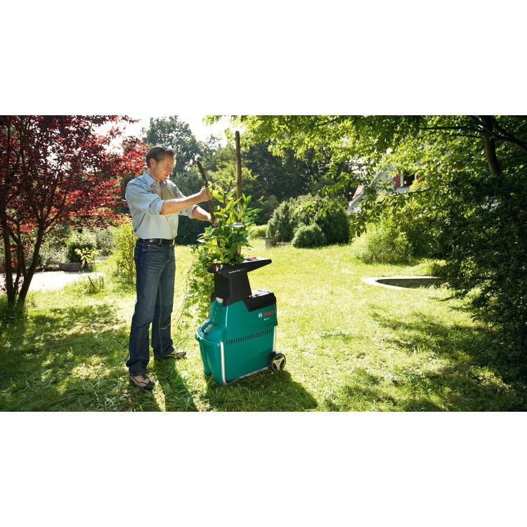 Refurbished Bosch AXT25TC 2500W Garden Shredder Green