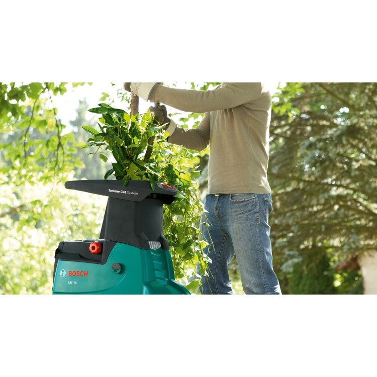 Refurbished Bosch AXT25TC 2500W Garden Shredder Green
