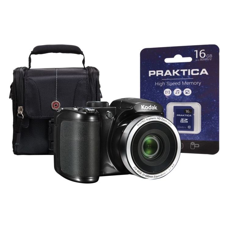 Kodak PIXPRO AZ252 Astro Zoom Bridge Camera inc 16GB SD and Case
