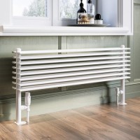 White Horizontal Floor Standing Radiator 500 x 1000mm - Azuma White Horizontal Floor Standing Radiator 500 x 1000mm - Azuma