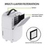 Refurbished electriQ Aqua-Dry 5L Compact Compressor Dehumidifier with Anti-Odour Filter - White