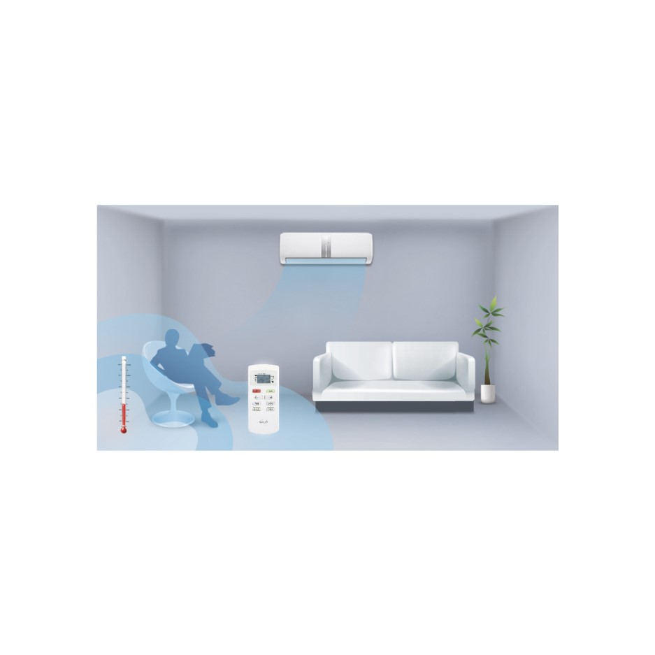 Argo MultiSplit 4Way 4x 9000 BTU A++ Wall Air Conditioner System with Single Outdoor Unit