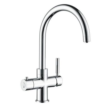 GRADE A2 - Instant Boiling Water Kitchen Tap 3 in 1 Chrome - Mayfair Escala