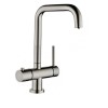 GRADE A1 - Instant Boiling Water Kitchen Tap 3 in 1 Brushed Nickel 
