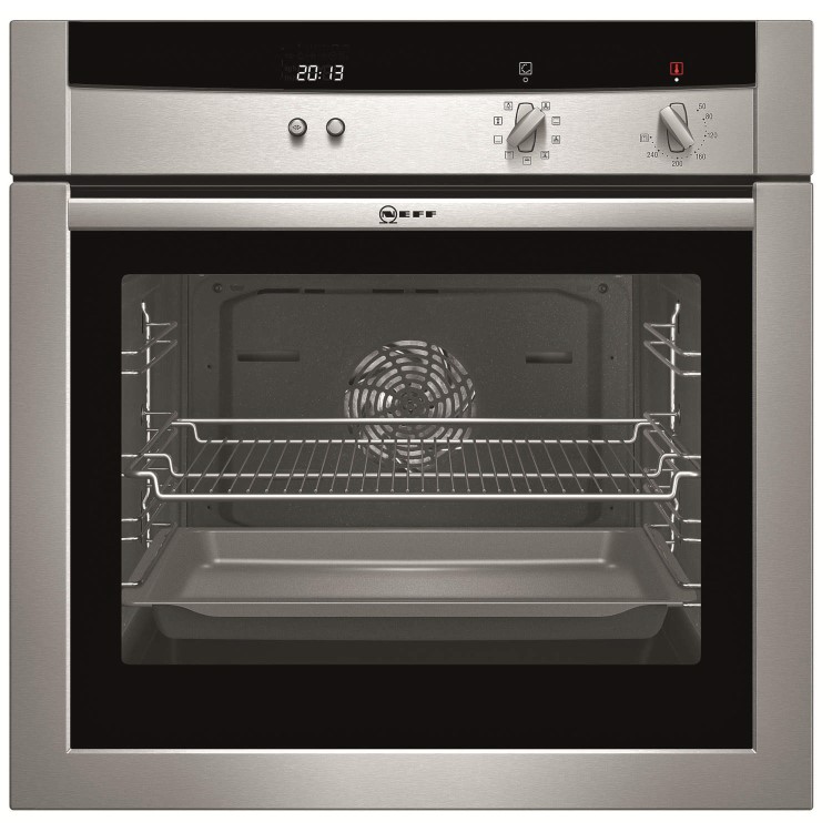 Refurbished Neff B15M52N3GB 60cm Single Built In Electric Oven Stainless Steel