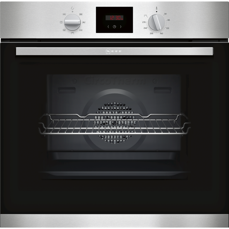 GRADE A1 - Neff B1HCC0AN0B 5 Function Single Oven With LCD Display - Stainless Steel