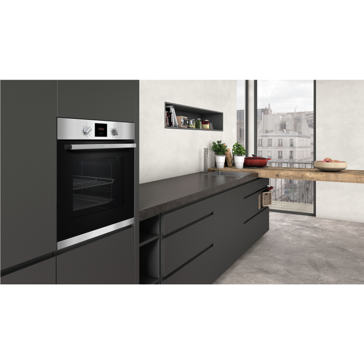 GRADE A1 - Neff B1HCC0AN0B 5 Function Single Oven With LCD Display - Stainless Steel