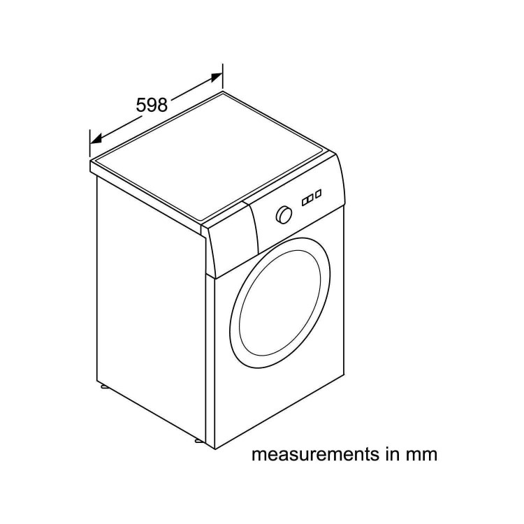 GRADE A2 - Light cosmetic damage - Bosch WAT28660GB Serie 6 i-Dos 8kg 1400rpm Freestanding Washing Machine White