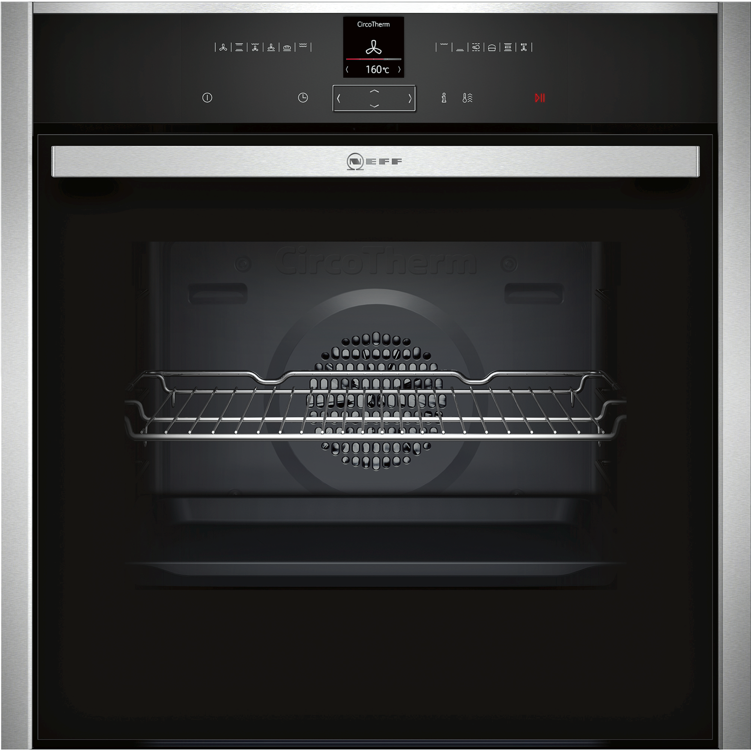Refurbished Neff N70 B27CR22N1B Electric Built in Single Oven With Pyrolytic Cleaning Stainless Steel