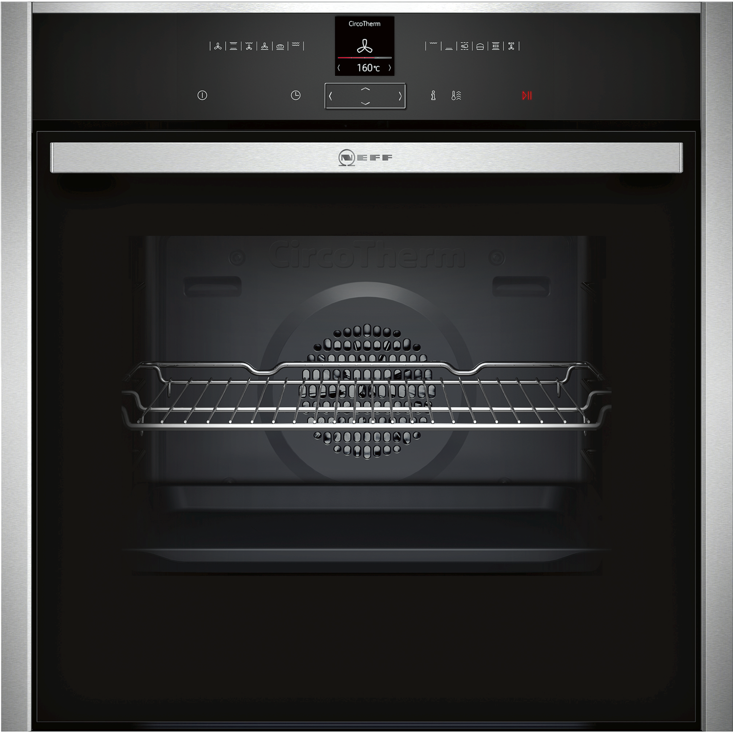 Neff N70 Pyrolytic Self Cleaning Electric Single Oven - Stainless Steel