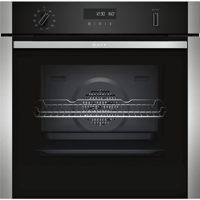 NEFF B2ACH7HN0B 8 Function Single Oven With Pyrolytic Cleaning - Stainless Steel