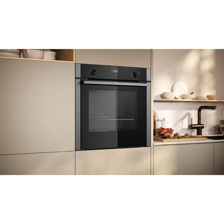 Neff N50 B3ACE4AN3B Slide and Hide Electric Single Oven - Stainless