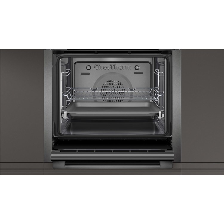 Neff N50 Slide & Hide Electric Single Oven - Graphite Grey