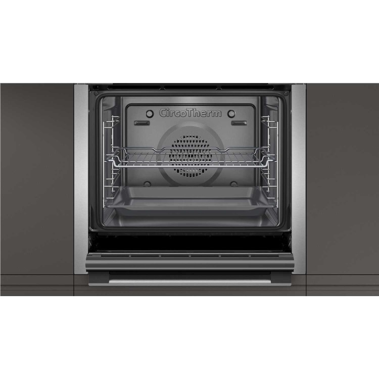 Neff N30 Slide & Hide Electric Single Oven - Stainless Steel