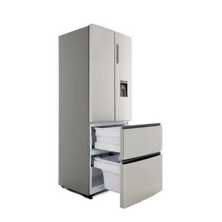 Haier B3FE742CMJW 4-door Door-and-drawer Fridge Freezer Silver