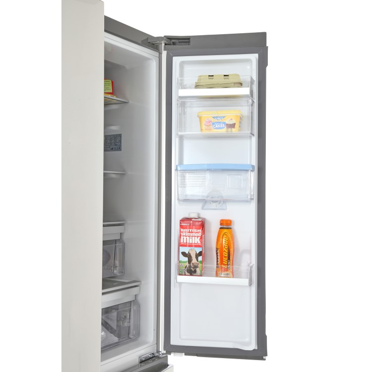 Haier B3FE742CMJW 4-door Door-and-drawer Fridge Freezer Silver