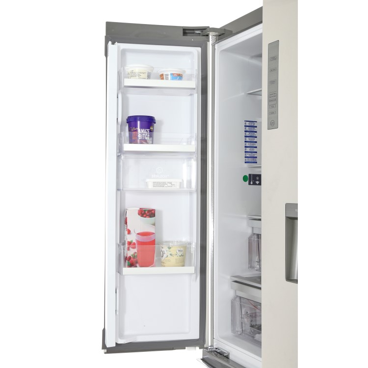 Haier B3FE742CMJW 4-door Door-and-drawer Fridge Freezer Silver
