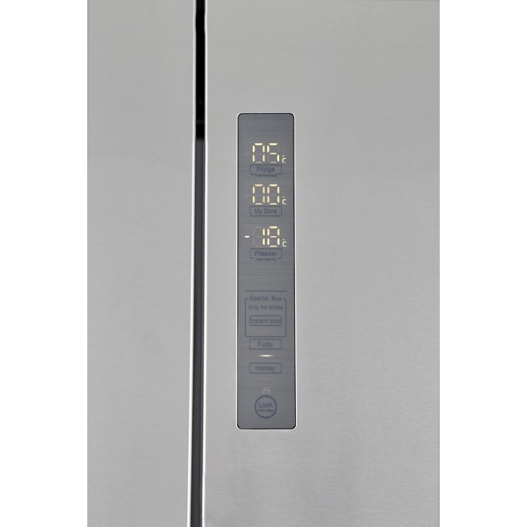 Haier B3FE742CMJW 4-door Door-and-drawer Fridge Freezer Silver