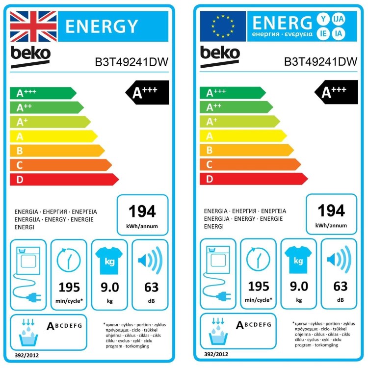 Beko 9kg Heat Pump Tumble Dryer - White