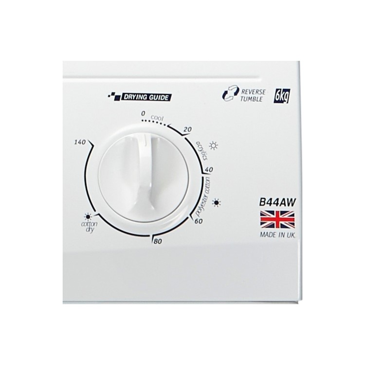 White Knight B44AW 6kg Freestanding Vented Tumble Dryer - White
