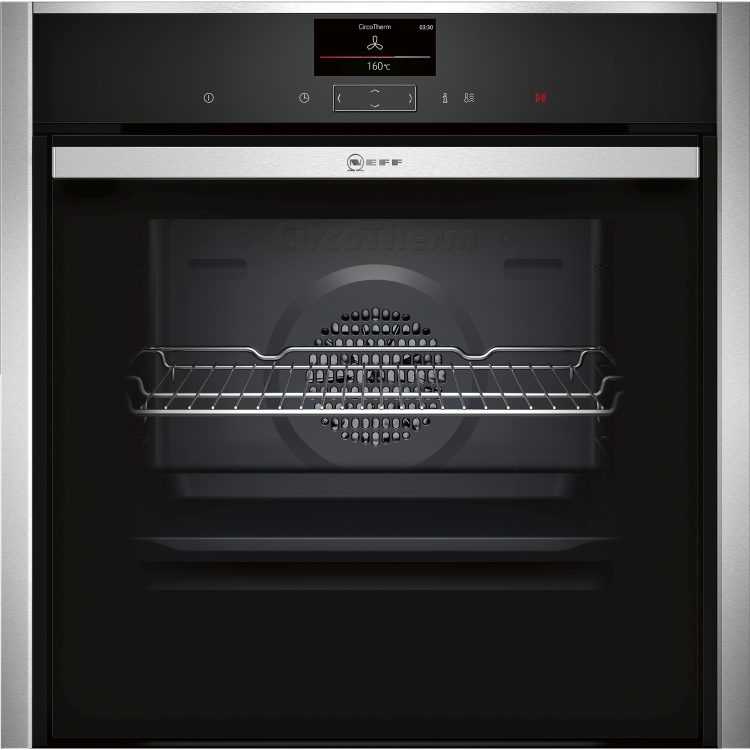 Neff B47CS34N0B N90 Touch Control Slide And Hide Electric Built-in Single Oven - Stainless Steel