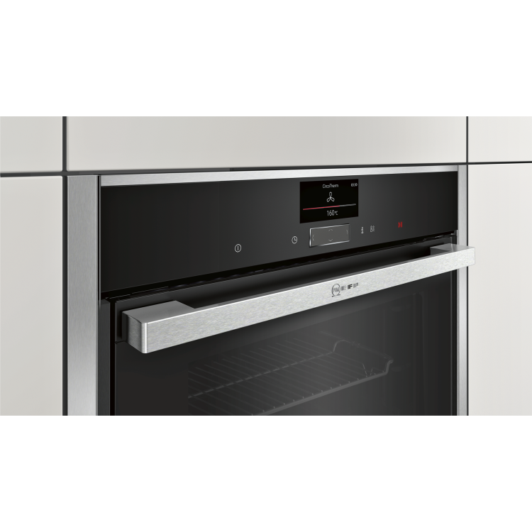 Neff B47CS34N0B N90 Touch Control Slide And Hide Electric Built-in Single Oven - Stainless Steel