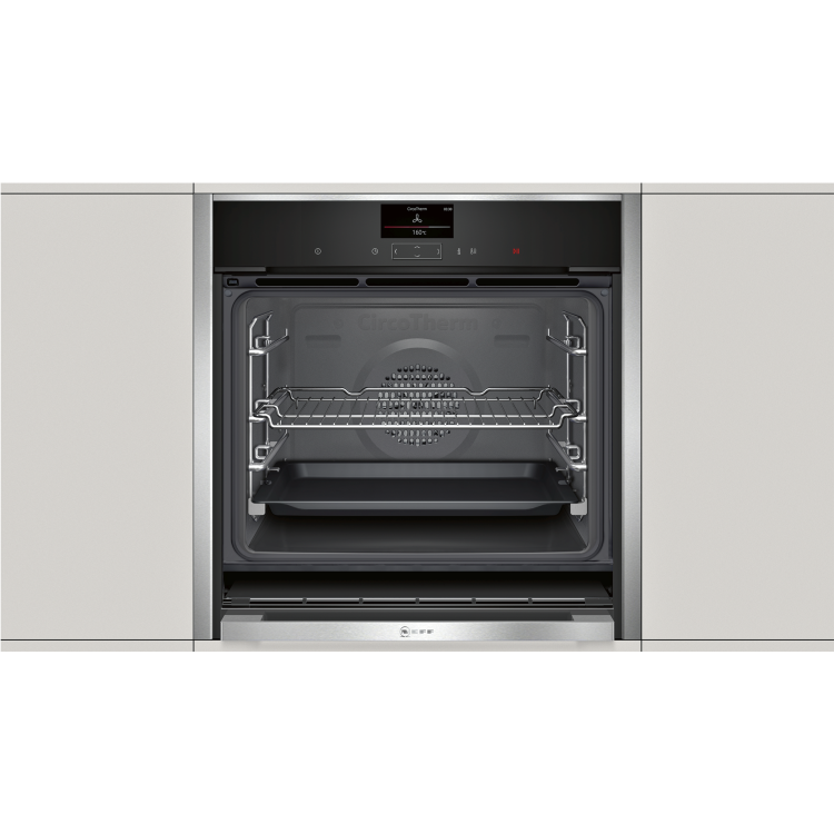 Neff B47CS34N0B N90 Touch Control Slide And Hide Electric Built-in Single Oven - Stainless Steel