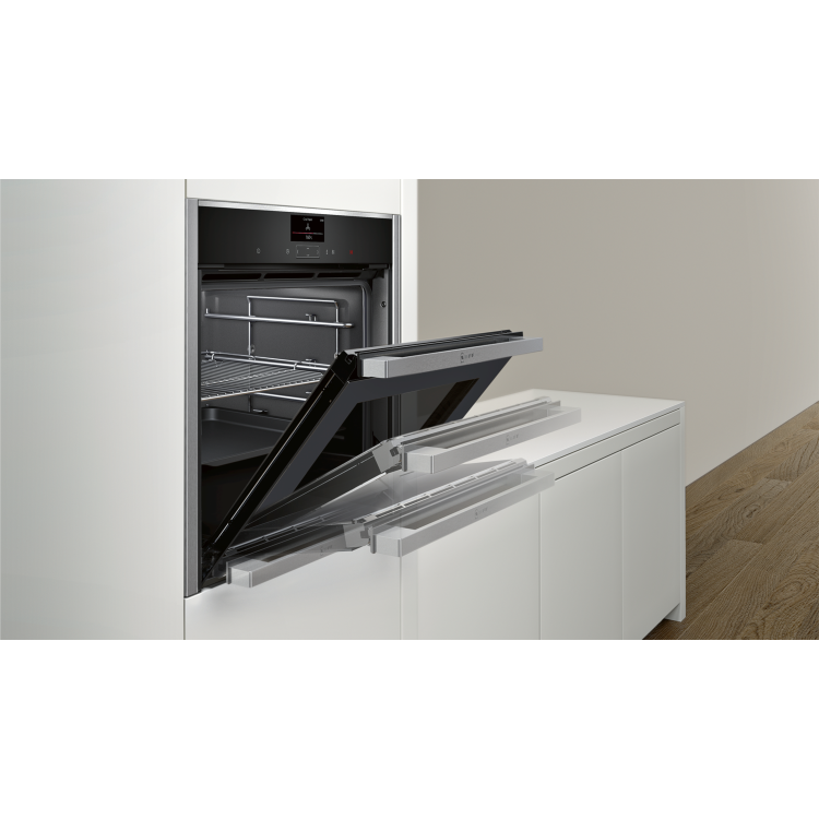 Neff B47CS34N0B N90 Touch Control Slide And Hide Electric Built-in Single Oven - Stainless Steel