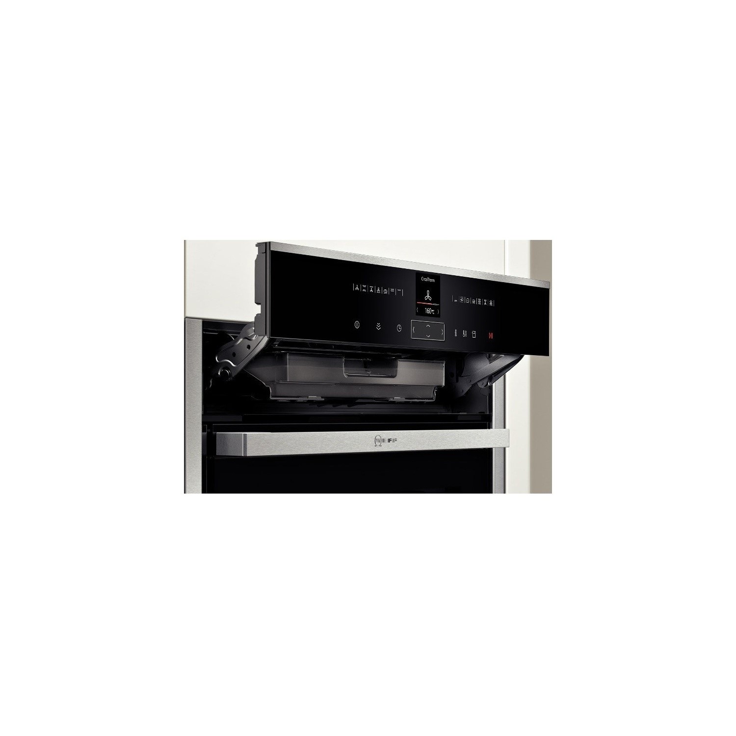 Neff B47vr32n0b Slide Hide Electric Built In Single Oven Stainless Steel