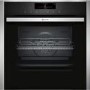 Neff B48FT78H0B N90 Multifunction Single Oven With FullSteam & SLIDE&HIDE Door - Black With Steel Tr