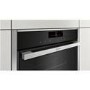 Neff B48FT78H0B N90 Multifunction Single Oven With FullSteam & SLIDE&HIDE Door - Black With Steel Tr