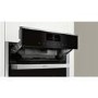 Neff B48FT78H0B N90 Multifunction Single Oven With FullSteam & SLIDE&HIDE Door - Black With Steel Tr